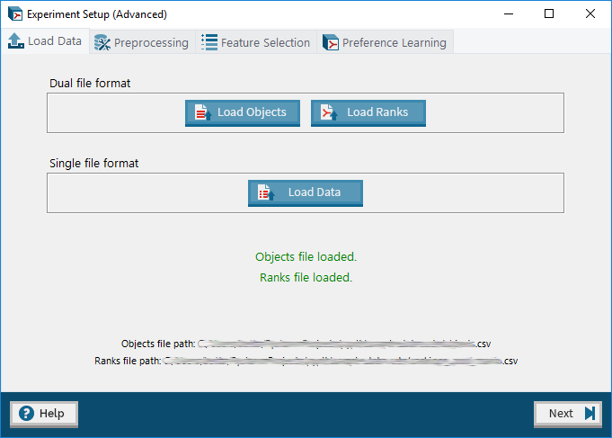 Screenshot of the Preference Learning Toolbox.